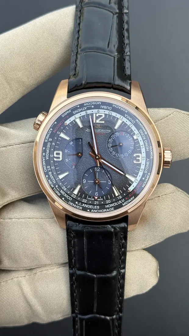 Jaeger LeCoultre Master "Le Coultre Calendar Moonphase Çelik Kasa Mavi Kadran"