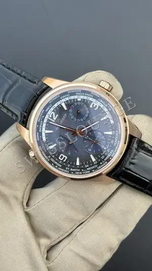 Jaeger LeCoultre Master "Le Coultre Calendar Moonphase Çelik Kasa Mavi Kadran", 2. görsel