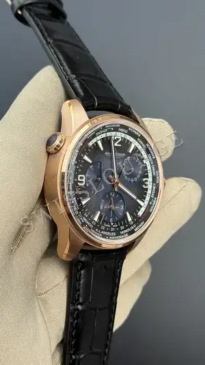 Jaeger LeCoultre Master "Le Coultre Calendar Moonphase Çelik Kasa Mavi Kadran", 5. görsel