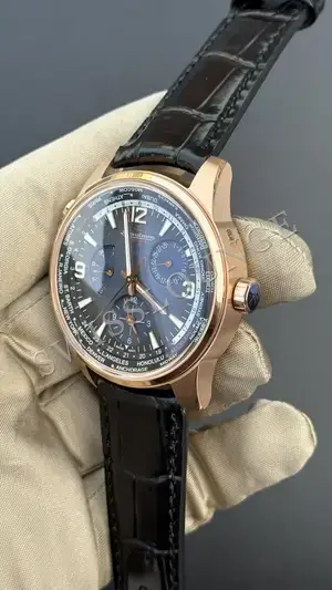 Jaeger LeCoultre Master "Le Coultre Calendar Moonphase Çelik Kasa Mavi Kadran", 6. görsel