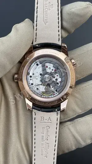 Jaeger LeCoultre Master "Le Coultre Calendar Moonphase Çelik Kasa Mavi Kadran", 7. görsel