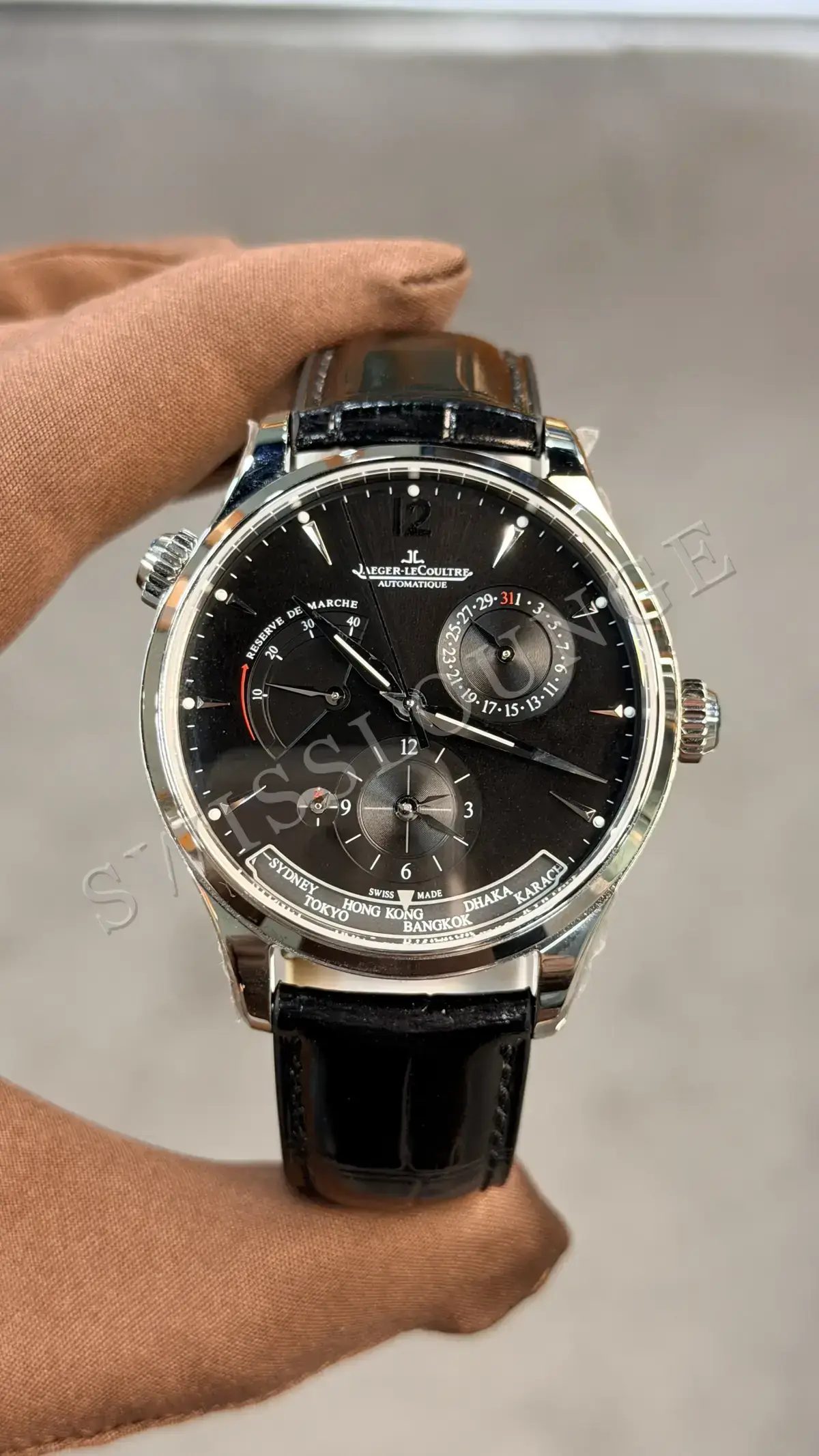 Jaeger LeCoultre Master "Le Coultre Chronograph Çelik Kasa Beyaz Kadran"