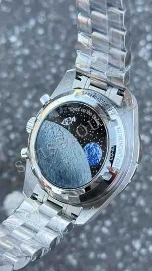 Omega Speedmaster "Moonwatch Chronograph Çelik Kordon Beyaz Kadran" No. 03, 7. görsel