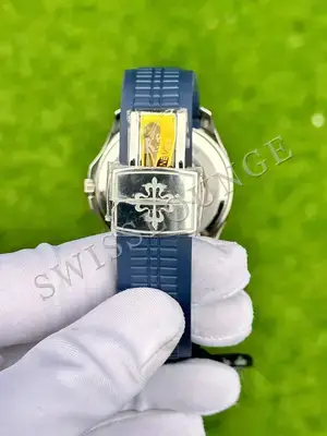 Patek Philippe Aquanaut "Çelik Kasa Mavi Kadran" 5168 No. 02, 7. görsel