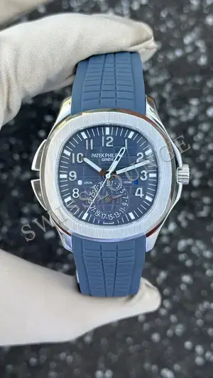 Patek Philippe Aquanaut "Çelik Kasa Mavi Kadran" 5168 No. 10 — 1. görsel