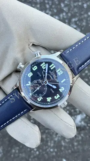 Patek Philippe Calatrava "Mavi Kadran Deri Kordon" — 3. görsel