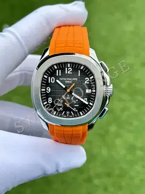 Patek Philippe Aquanaut "Chronograph Çelik Kasa Siyah Kordon" 5968A, 1. görsel