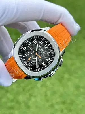 Patek Philippe Aquanaut "Chronograph Çelik Kasa Siyah Kordon" 5968A, 3. görsel