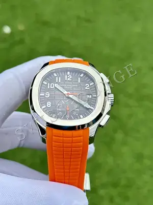 Patek Philippe Aquanaut "Chronograph Çelik Kasa Siyah Kordon" 5968A, 4. görsel