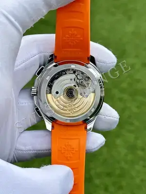 Patek Philippe Aquanaut "Chronograph Çelik Kasa Siyah Kordon" 5968A, 7. görsel