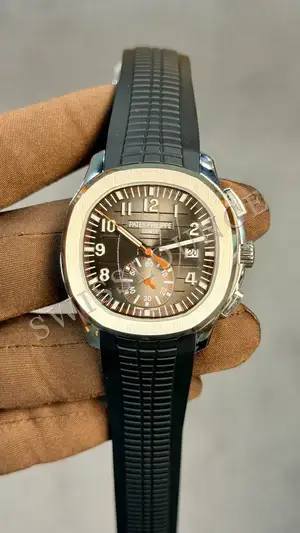 Patek Philippe Aquanaut "Chronograph Pembe Altın Gri Kordon" — 1. görsel
