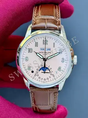 Patek Philippe Grand Complications "Annual Calendar Moonphase Beyaz Kadran" — 1. görsel