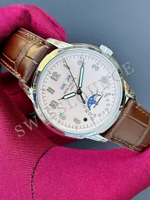 Patek Philippe Grand Complications "Annual Calendar Moonphase Beyaz Kadran" — 2. görsel