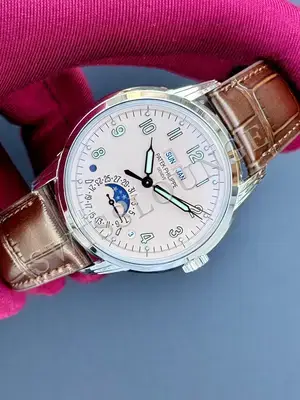 Patek Philippe Grand Complications "Annual Calendar Moonphase Beyaz Kadran" — 3. görsel