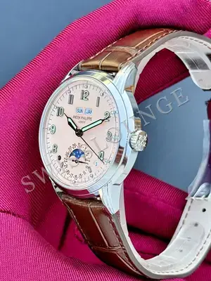 Patek Philippe Grand Complications "Annual Calendar Moonphase Beyaz Kadran" — 6. görsel