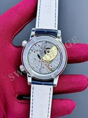 Patek Philippe Celestial Sky Moon "Taşlı Pembe Altın Çelik Kasa Mavi Kadran" 5102PR — 7. görsel