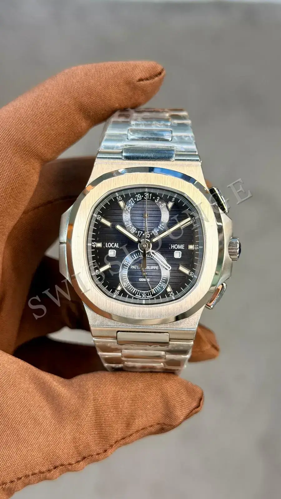 Patek Philippe Nautilus "Travel Time Chronograph Çelik Kasa" 5990
