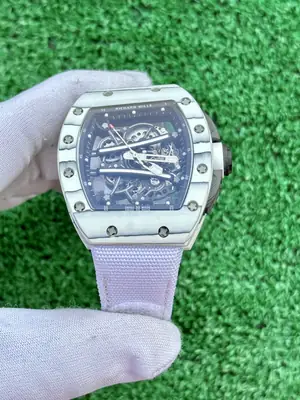 Richard Mille RM 011-03 "Flyback Chronograph Çelik Bezel Kırmızı Kordon" No. 02 — 4. görsel