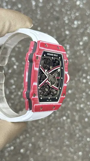 Richard Mille RM 011-03 "Flyback Chronograph Çelik Bezel Kırmızı Kordon" — 5. görsel