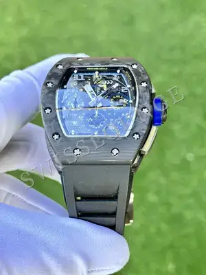 Richard Mille RM 011-03 "Flyback Chronograph Çelik Bezel Siyah Kordon" — 7. görsel