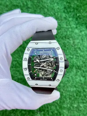 Richard Mille RM 011-03 "Flyback Chronograph Çelik Bezel Turuncu Kordon" — 1. görsel