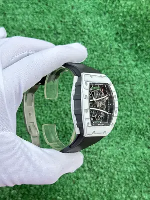 Richard Mille RM 011-03 "Flyback Chronograph Çelik Bezel Turuncu Kordon" — 6. görsel