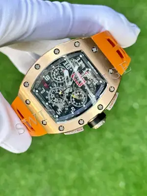 Richard Mille RM 011 "Chronograph Lotus Team R Gros Jean Limited Edition Kırmızı" F1 No. 02 — 3. görsel