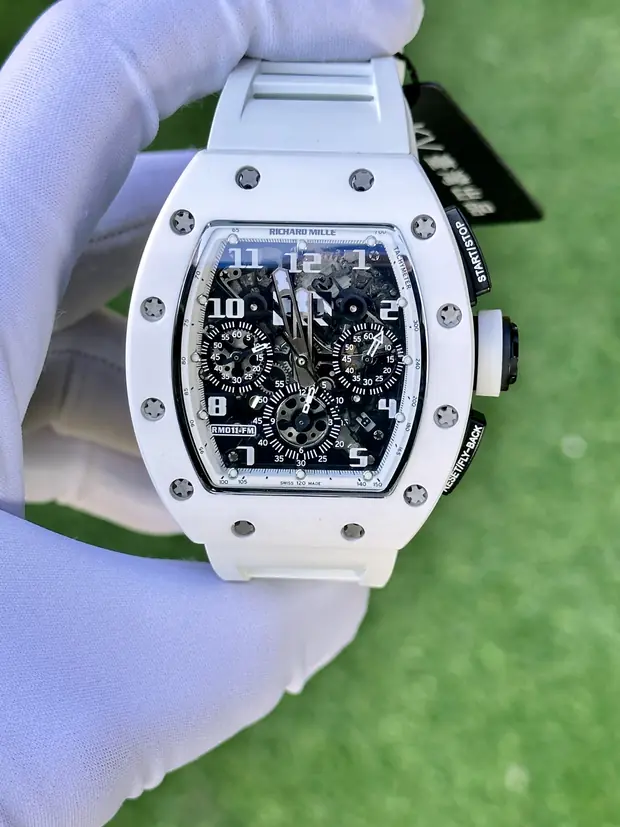 Richard Mille RM 035-02 "Americas İskelet Kadran Beyaz Kauçuk Kordon" No. 02