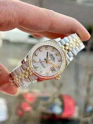 Rolex Datejust 31 mm "Lady Sarı Altın Beyaz Gümüş Beyaz Zeytin" — 3. görsel