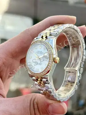 Rolex Datejust 31 mm "Lady Sarı Altın Beyaz Gümüş Beyaz Zeytin" — 6. görsel