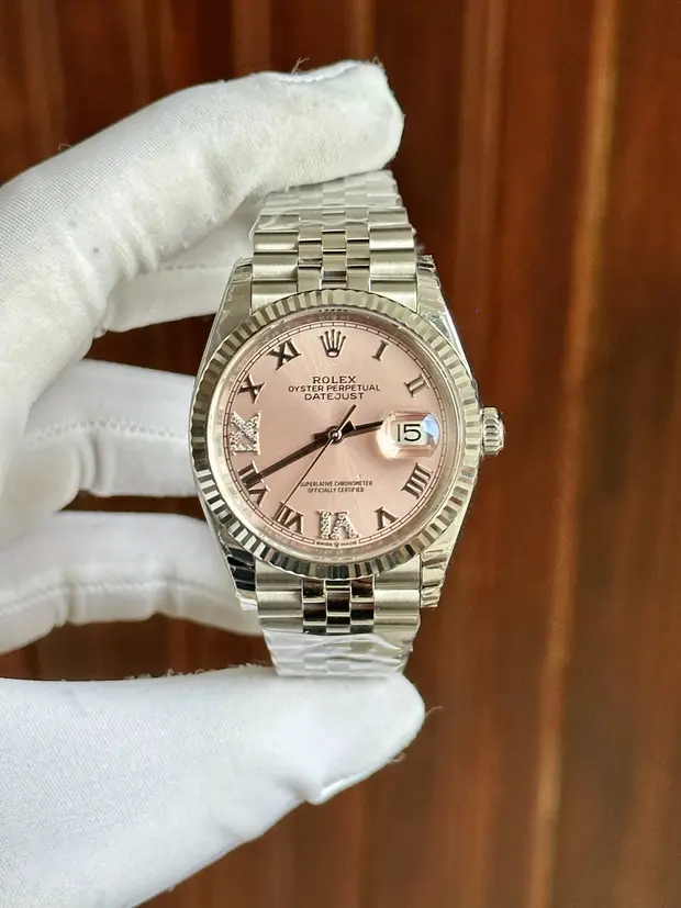 Rolex Datejust 31 mm "Pink Dial Fluted Bezel"