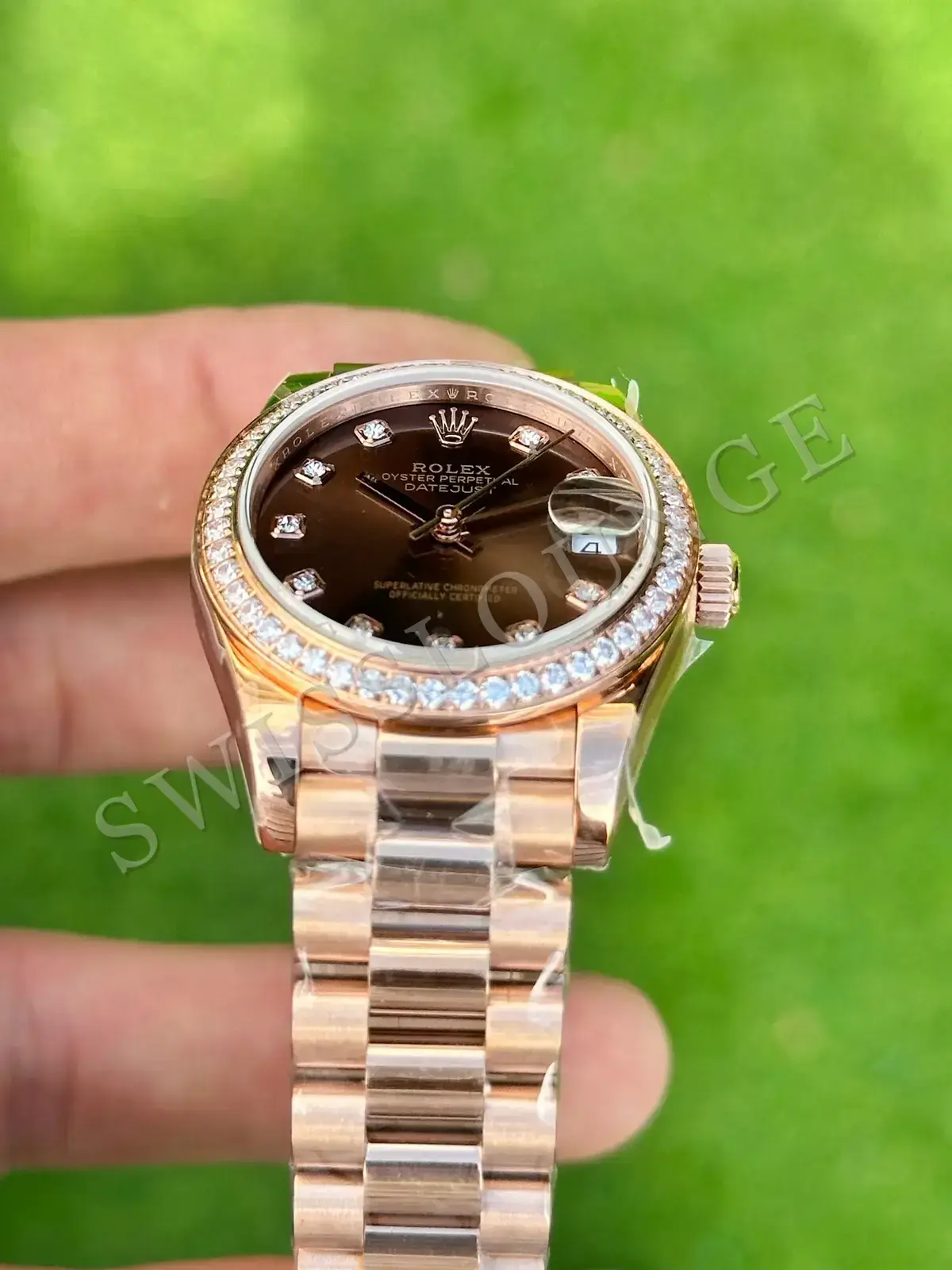Rolex Datejust 36 mm "Lady Rosy Gold Brown Ombre Diamond"
