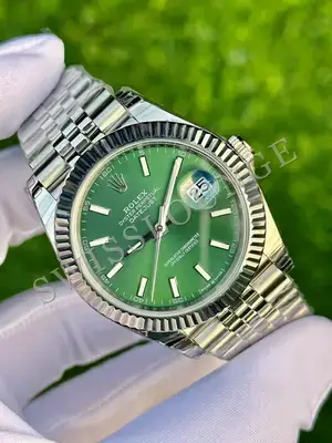 Rolex Datejust 36 mm "Palm Green Fluted Bezel Jubile Kordon" 126234 No. 02 — 2. görsel