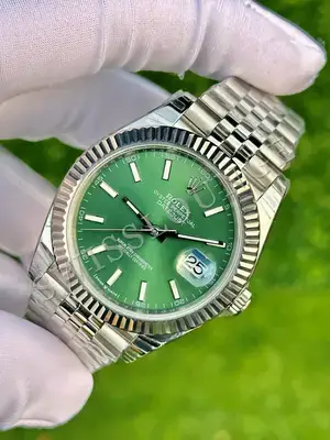 Rolex Datejust 36 mm "Palm Green Fluted Bezel Jubile Kordon" 126234 No. 02 — 3. görsel