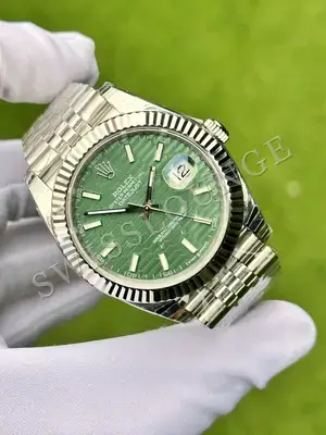 Rolex Datejust 36 mm "Palm Green Fluted Bezel Jubile Kordon" 126234 No. 04 — 2. görsel
