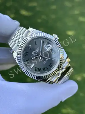 Rolex Datejust 36 mm "Palm Green Fluted Bezel Jubile Kordon" 126234 No. 06 — 2. görsel