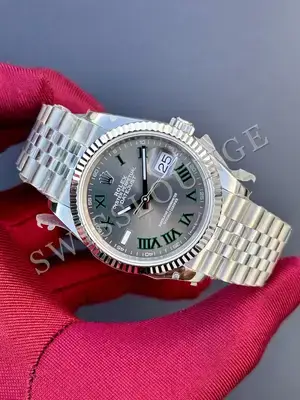 Rolex Datejust 36 mm "Palm Green Fluted Bezel Jubile Kordon" 126234 No. 09 — 2. görsel