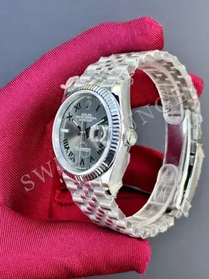 Rolex Datejust 36 mm "Palm Green Fluted Bezel Jubile Kordon" 126234 No. 09 — 6. görsel