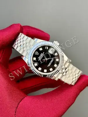 Rolex Datejust 36 mm "Palm Green Fluted Bezel Jubile Kordon" 126234 No. 10 — 2. görsel