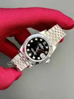 Rolex Datejust 36 mm "Palm Green Fluted Bezel Jubile Kordon" 126234 No. 10 — 3. görsel