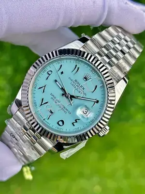 Rolex Datejust 36 mm "Palm Green Fluted Bezel Jubile Kordon" 126234 No. 12 — 3. görsel