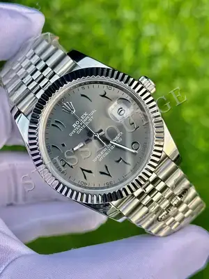 Rolex Datejust 36 mm "Palm Green Fluted Bezel Jubile Kordon" 126234 — 2. görsel