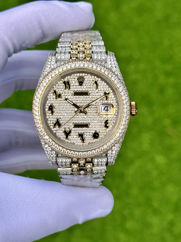 Rolex Datejust 41 mm "Ikili Altın Ve Beyaz Altın Krk Beyaz Zeytin"