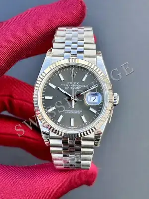 Rolex Datejust 41 mm "Mint Green Tirtikli Bezel Jubile Kordon" 126334 No. 02 — 1. görsel