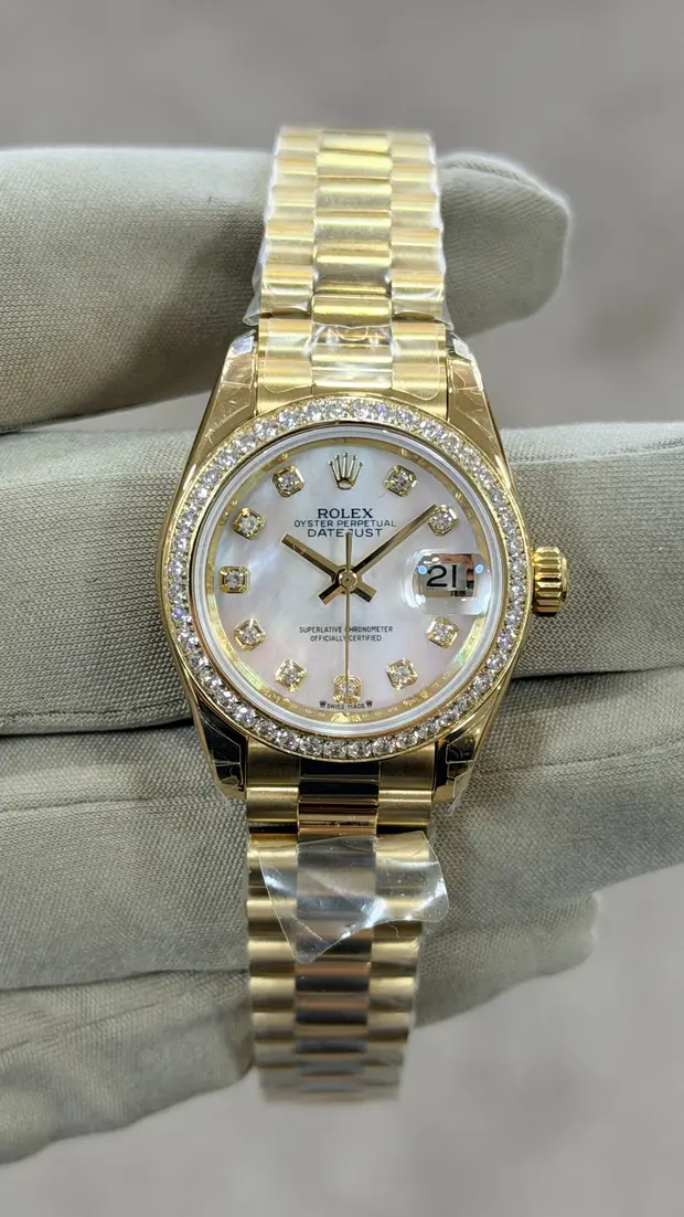Rolex Datejust "Lady Altın Ve Taşlı"