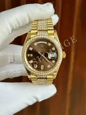 Rolex Day-Date 36 mm "Altın Beyaz Zeytin Beyaz", 1. görsel