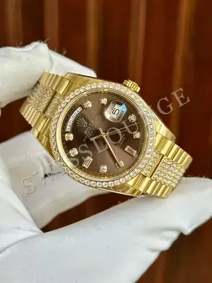 Rolex Day-Date 36 mm "Altın Beyaz Zeytin Beyaz", 2. görsel