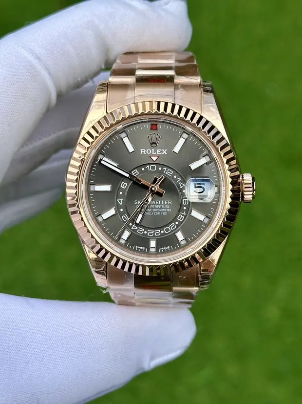 Rolex Day-Date 36 mm "Everose Arduvaz Diamond Kadran Tungsten" 128235 No. 02