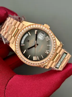 Rolex Day-Date 36 mm "Everose Arduvaz Diamond Kadran Tungsten" 128235 No. 04 — 2. görsel
