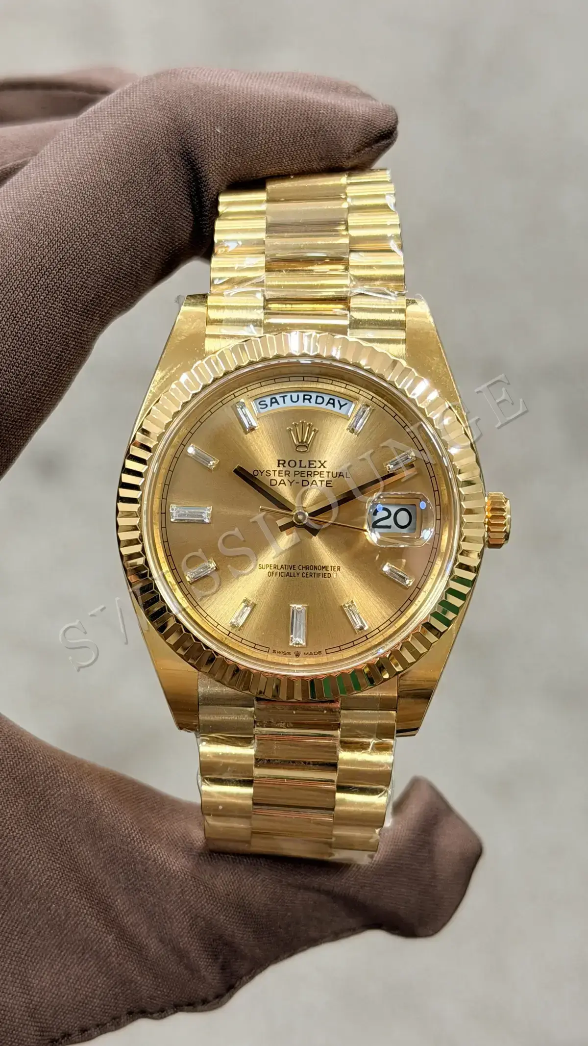 Rolex Day-Date 36 mm "Everose Arduvaz Diamond Kadran Tungsten" 128235 No. 07